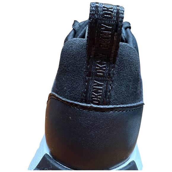 DKNY Nix Women's 7.5 Black Lace Up Sneaker Everyday Lifestyle Shoes - Picture 9 of 13
